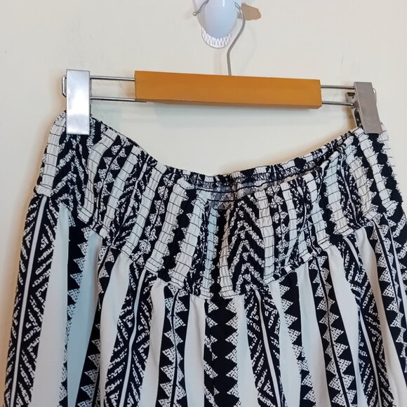 NWOT Women's Cupshe Lightweight Wide Leg Tribal Striped Coverup Beach Pants L - Picture 11 of 14